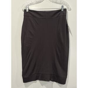 NWT PANIZ Brown Stretch‎ Knit Pencil Skirt Womens Size 8 (1584)